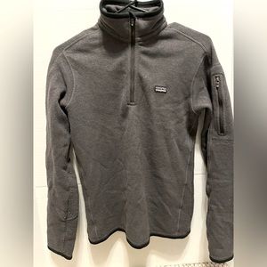 Womens Size S Patagonia grey 1/4 zip better sweater.